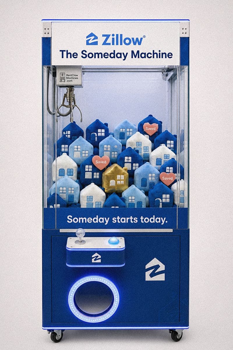 Zillow branded Event Claw 31L example build: The Someday Machine